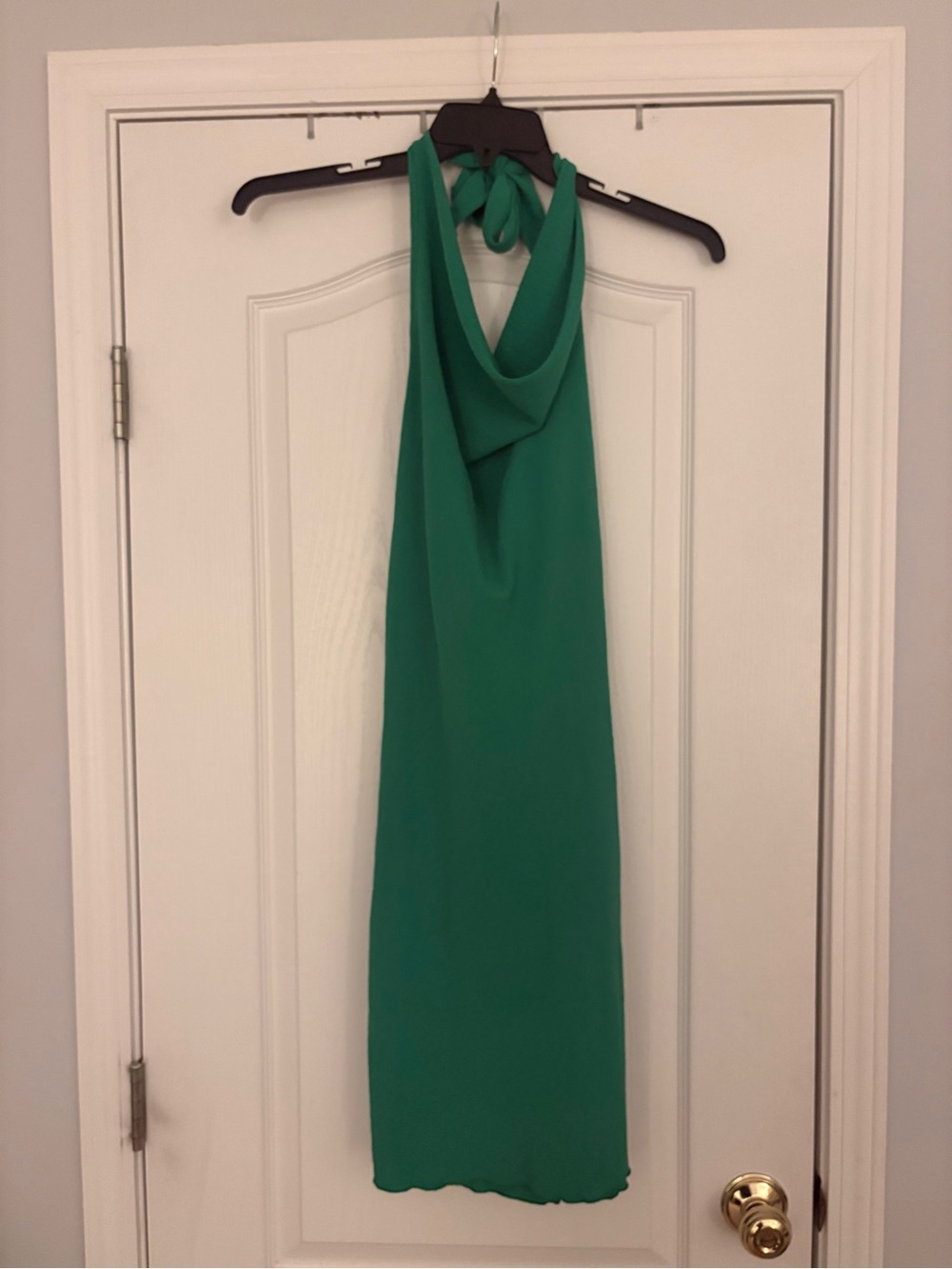 Green Halter Neck Dress
